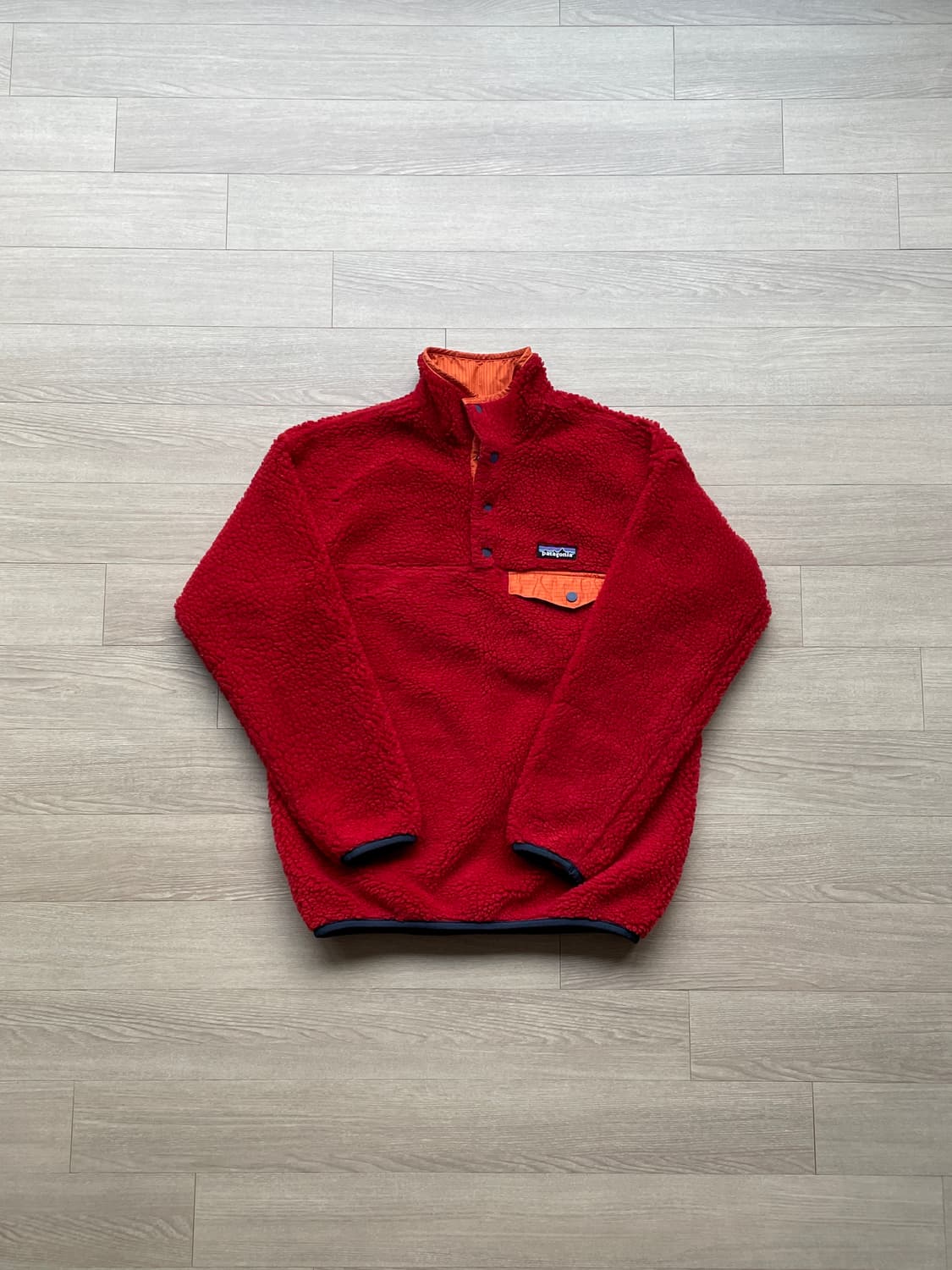 파타고니아 글리세이드 레드 오렌지 딥파일 키즈 상품이미지1