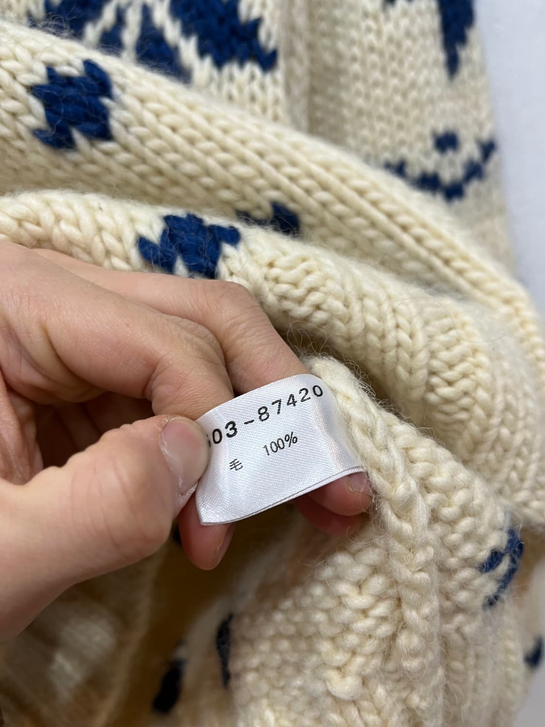 KEARNEY HOUSE 퓨어울 노르딕 코위찬 니트집업 우먼즈 상품이미지7