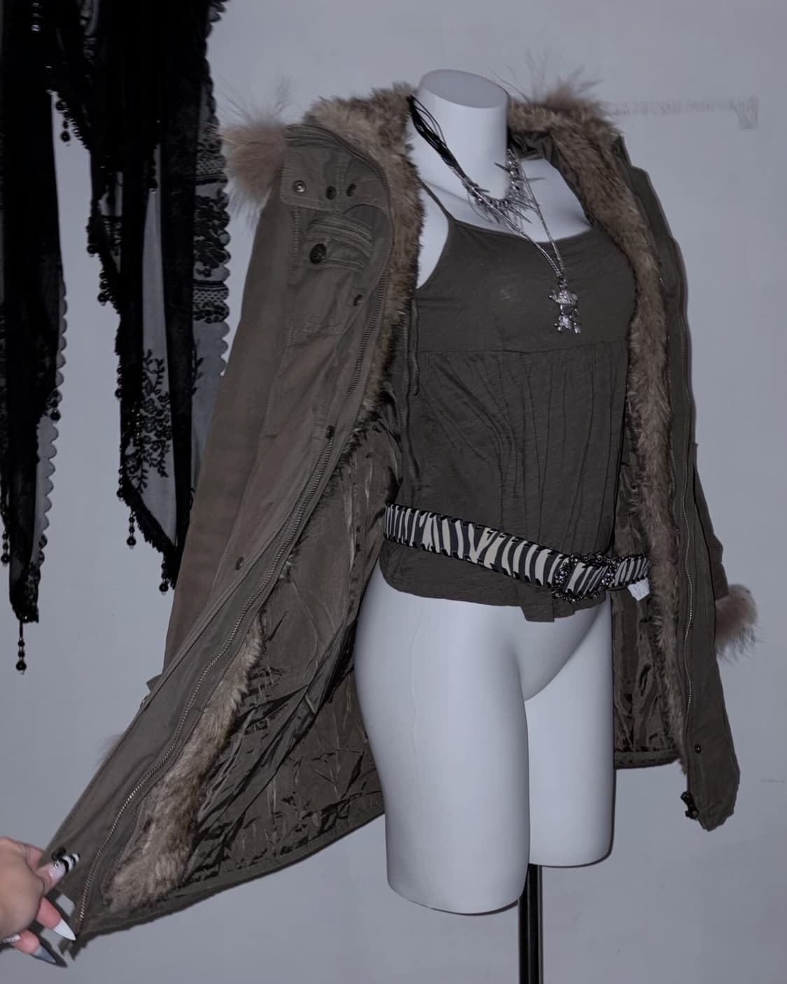 밀리터리 갸루 코디세트 00s y2k 와투케 오네갸루 상품이미지10