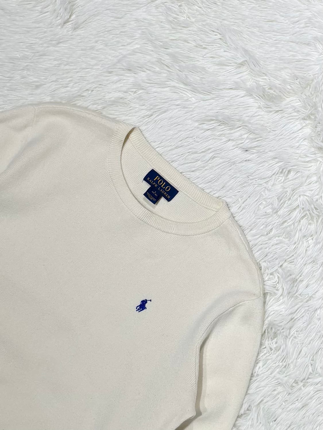 폴로랄프로렌 네이비포니 크림 니트 상품이미지5