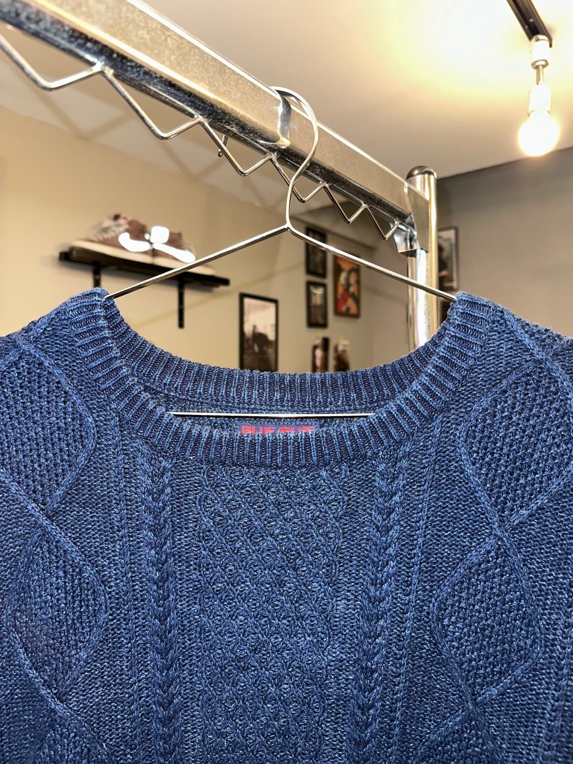 Blue Blue Japan indigo cable pocket knit 상품이미지4