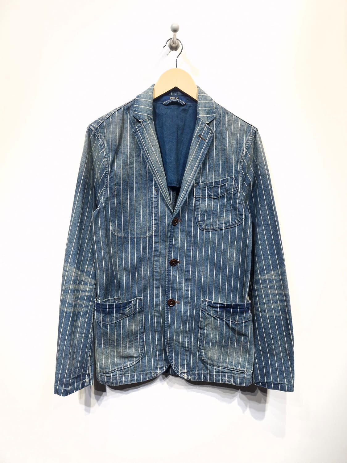 폴로랄프로렌 히코리워싱 스트라이프 데님 블레이져 상품이미지1