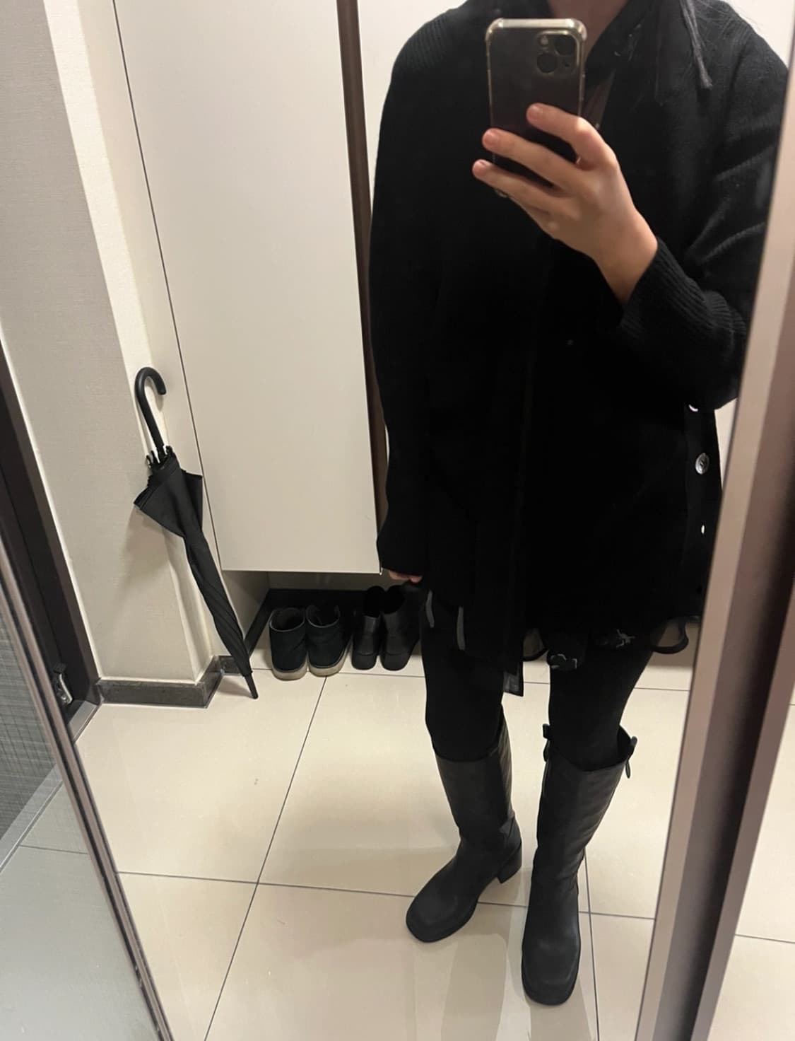 사카이 Sacai 니트 + 실크 블라우스 레이어드 상품이미지3