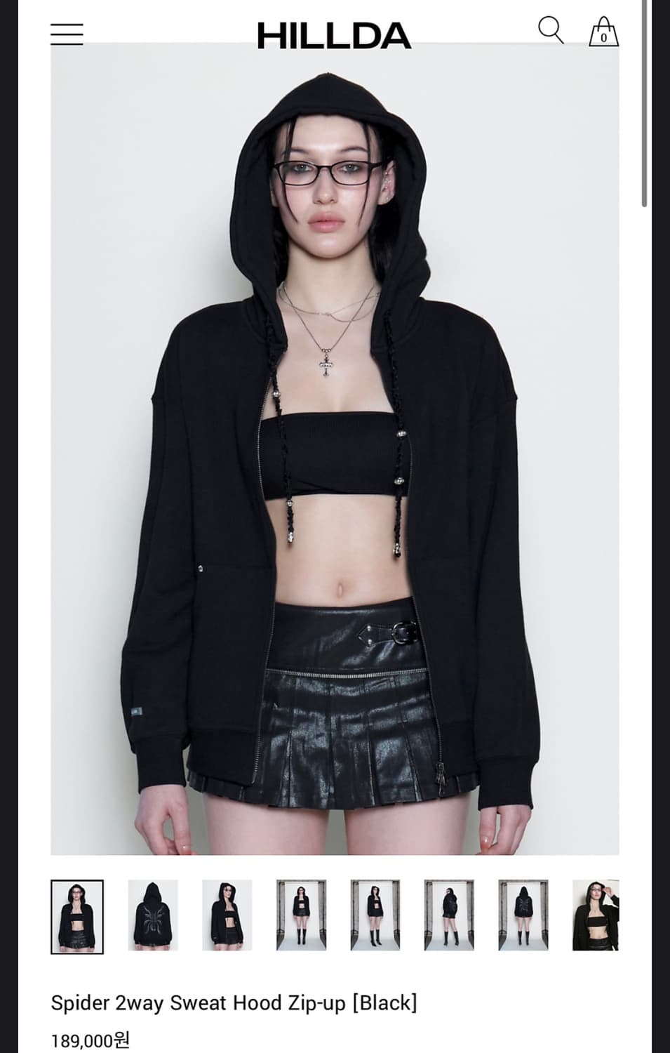 힐다 스파이더 후드집업 상품이미지1