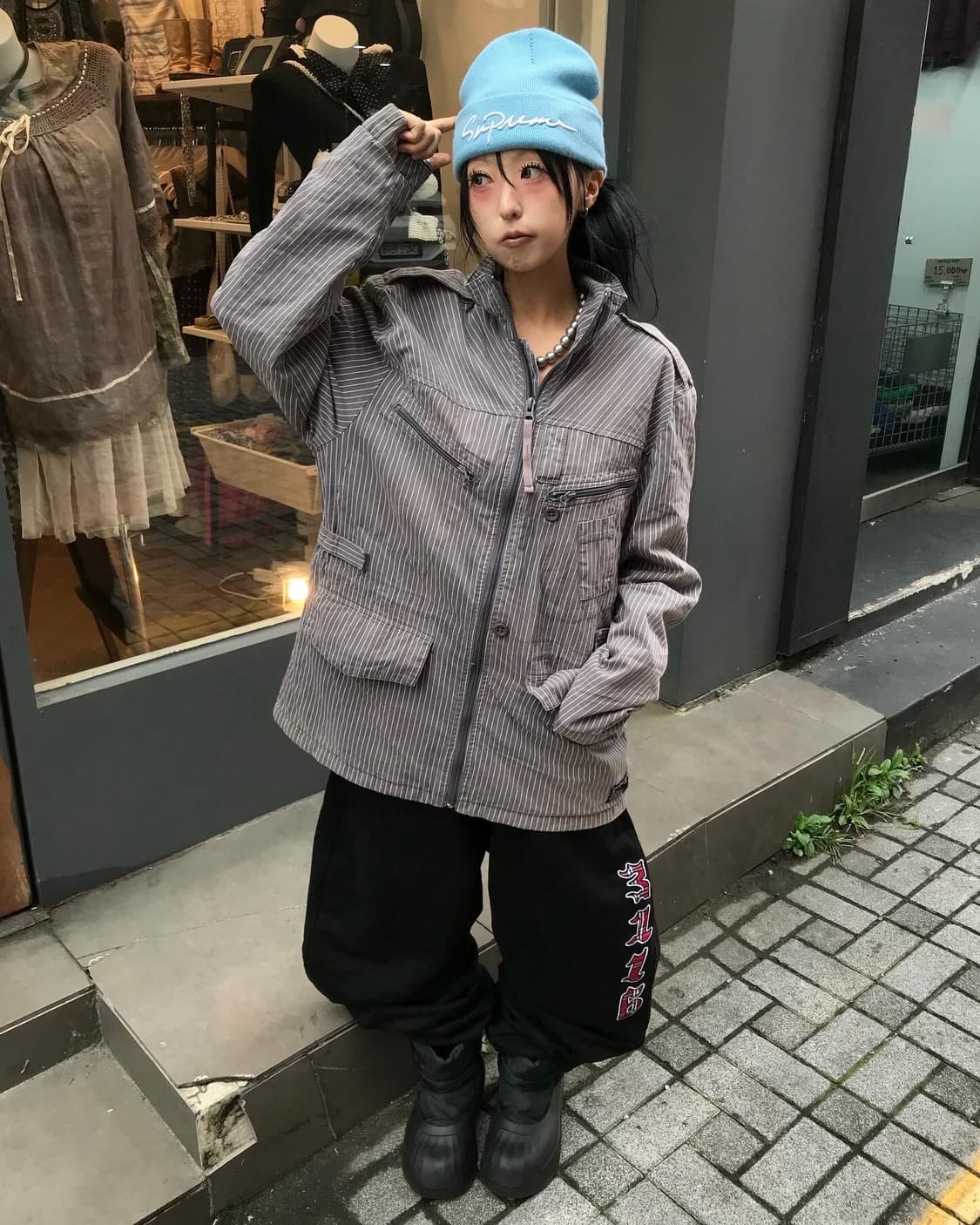 Stussy Stripe Work Jacket 상품이미지1