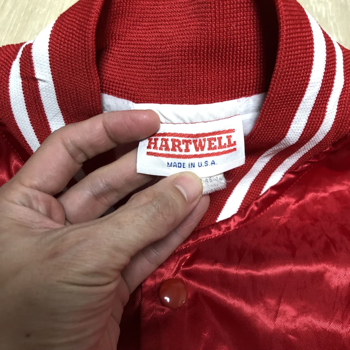 (XL) 90's U.S.A HARTWELL 하트웰 바시티자켓 스타디움 상품이미지2