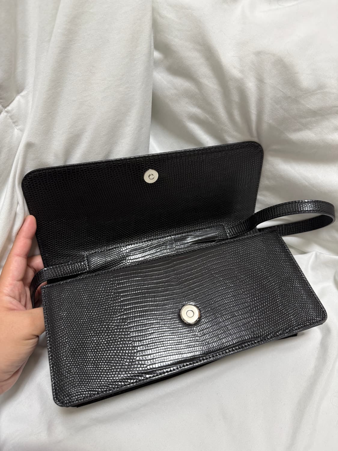 파인드카푸어 패티백26 리자드블랙 상품이미지6