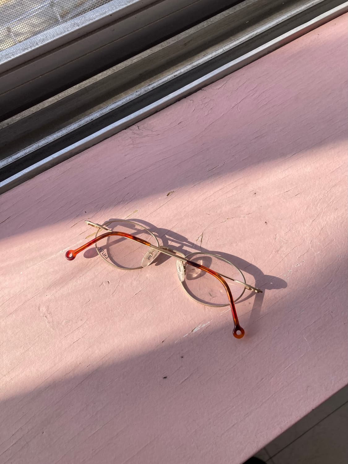 빈티지 오렌지 오벌 안경 상품이미지4