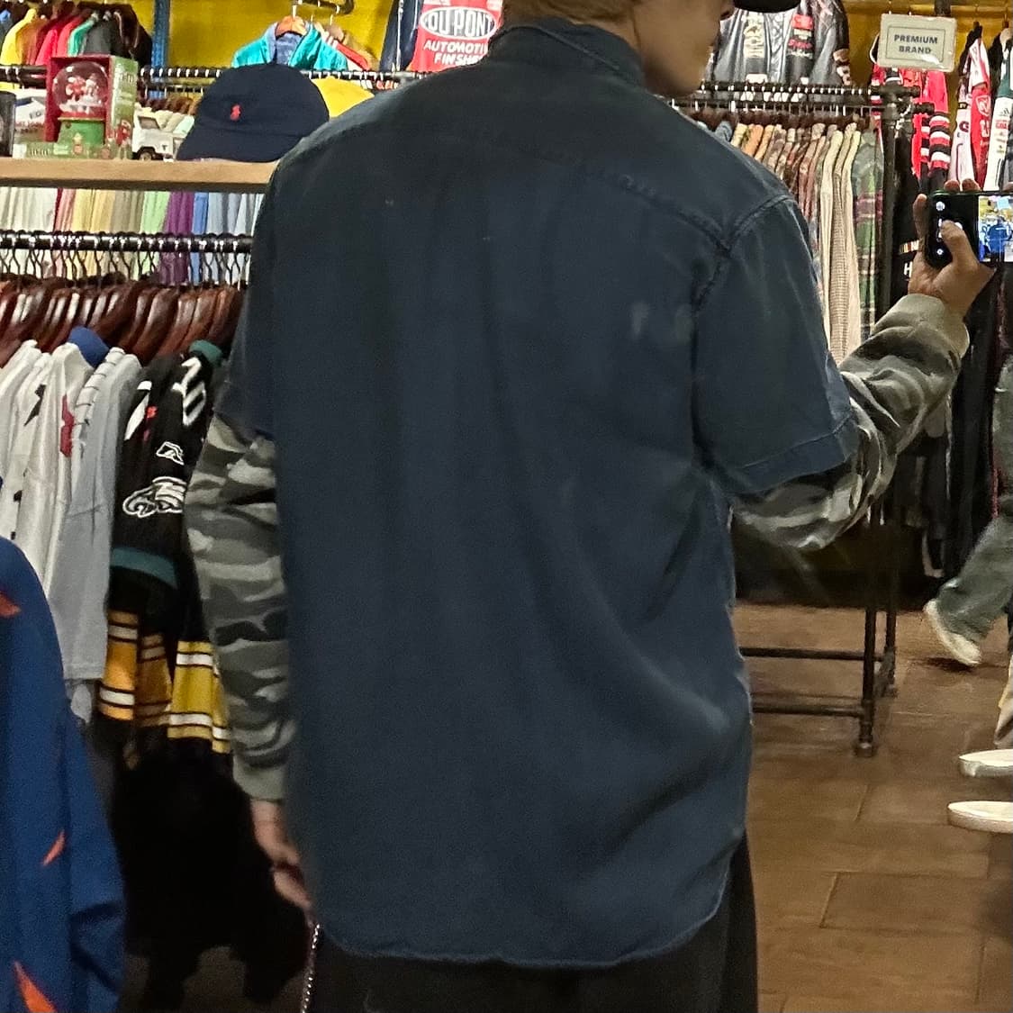 [HI] 칼하트 데님 반팔셔츠 네이비 상품이미지5