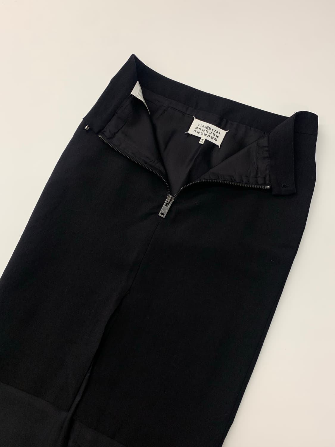 Maison Margiela 메종 마르지엘라 블랙 울 레이어드 스커트 상품이미지8