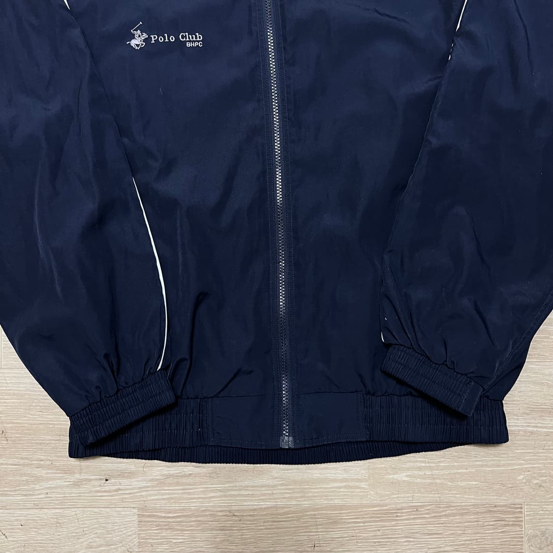 비버리힐스 폴로 클럽 로고 테이핑 라인 바람막이 자켓 [네이비] M/95 상품이미지3