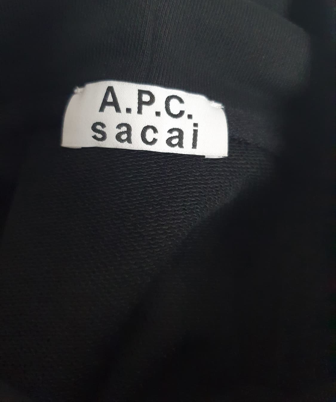 택포가 APC 후드 아페쎄 X 사카이 사이드지퍼 프린트 풀오버 후디 S 상품이미지10