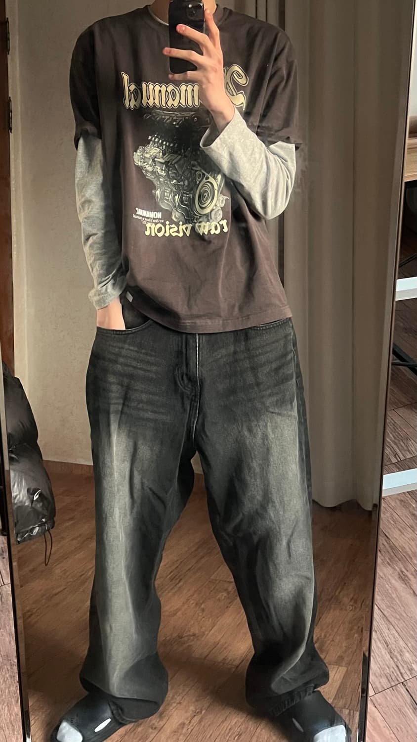 래리클락 빈티지 워시드 데님 L 상품이미지5