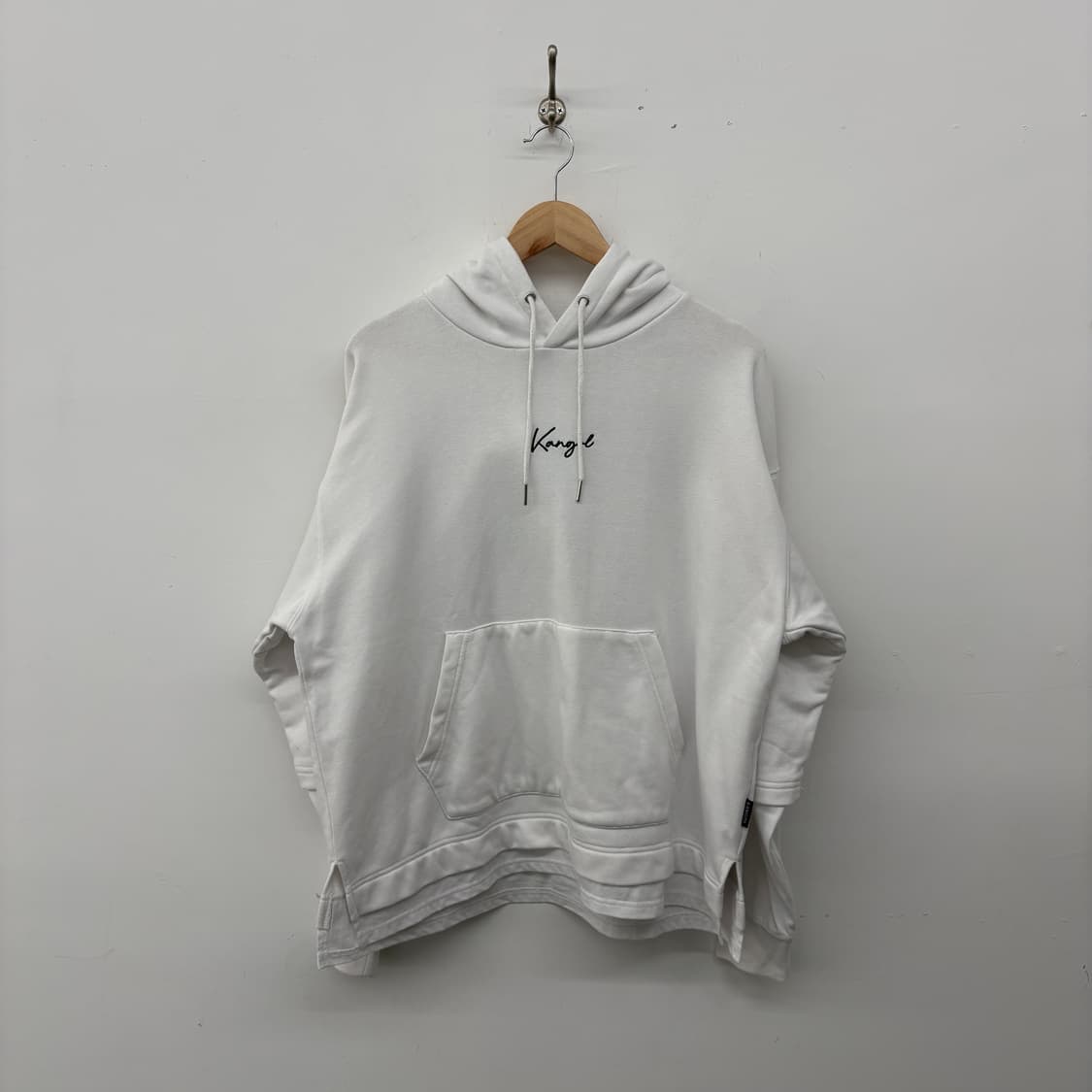 캉골 화이트 후드티 남L 상품이미지1