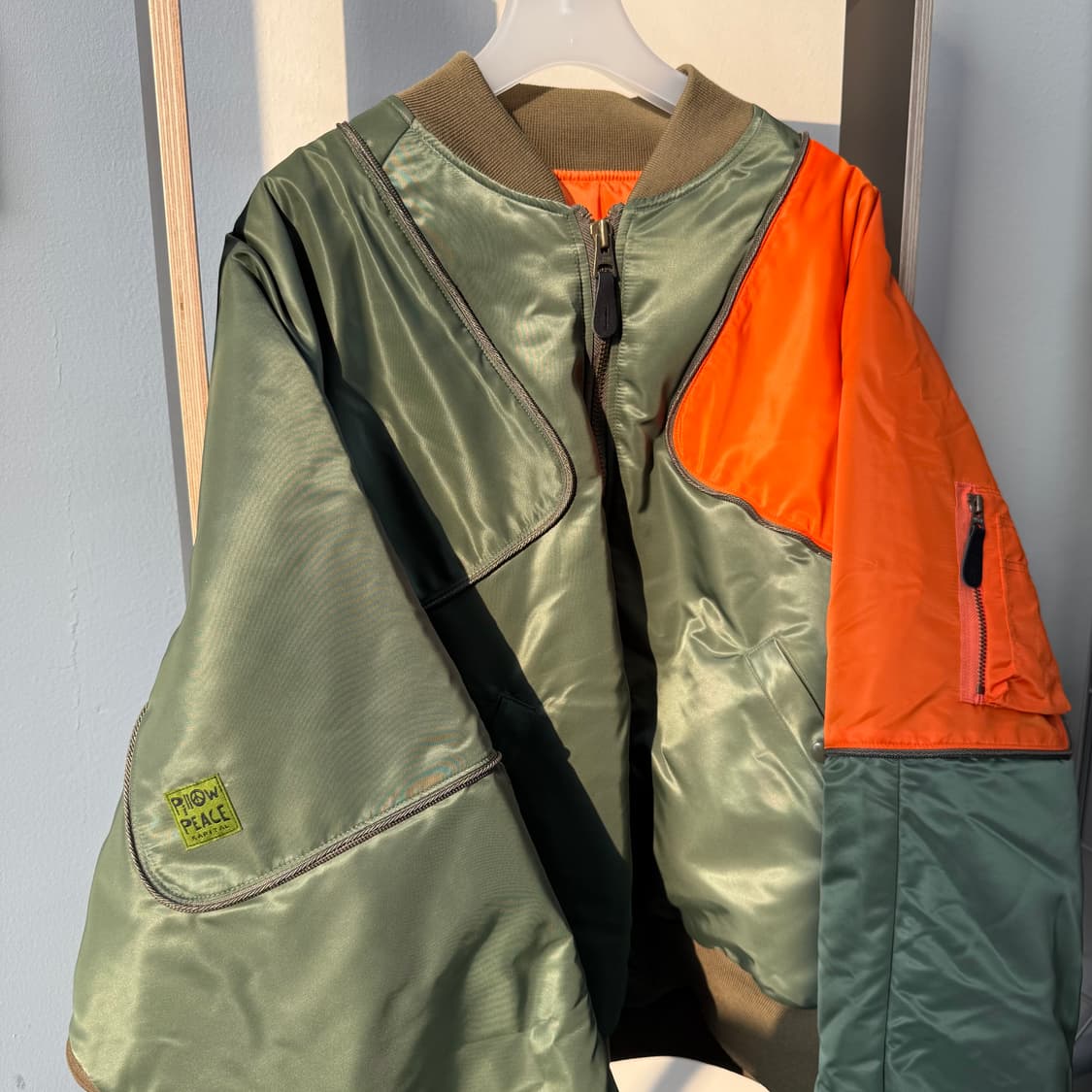 캐피탈 MA-1 나일론 시야미스 봄버 자켓 카키 상품이미지2