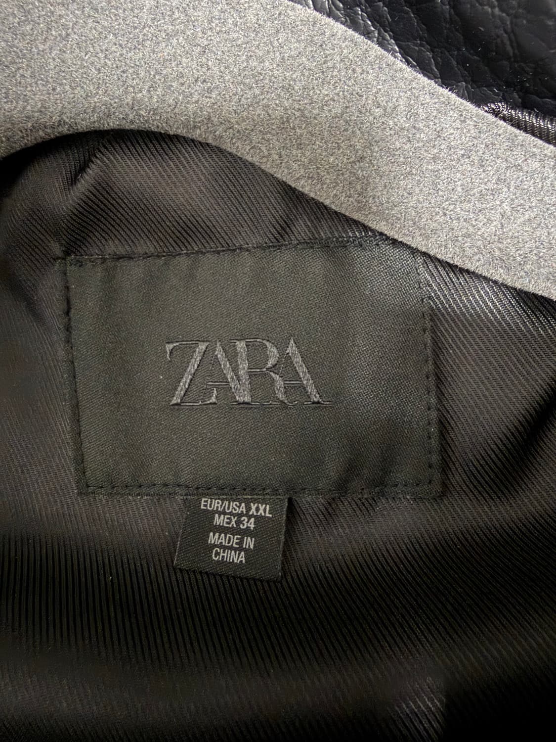 자라 포우 레더 자켓 XXL 상품이미지2