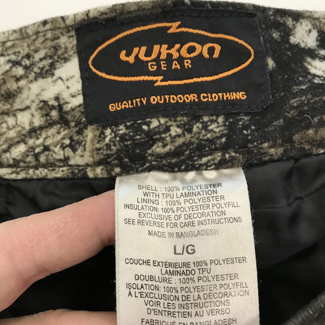 YUKON GEAR 리얼트리 패딩안감 카고바지 [34-36인치] 상품이미지5
