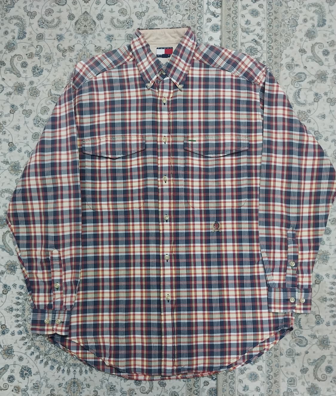 타미힐피버 체크 포켓셔츠 M (크게나옴) 상품이미지1