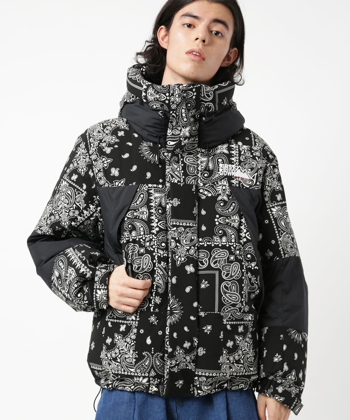 프릭스스토어 x 퍼스트다운 반다나 숏패딩 다운자켓 상품이미지4