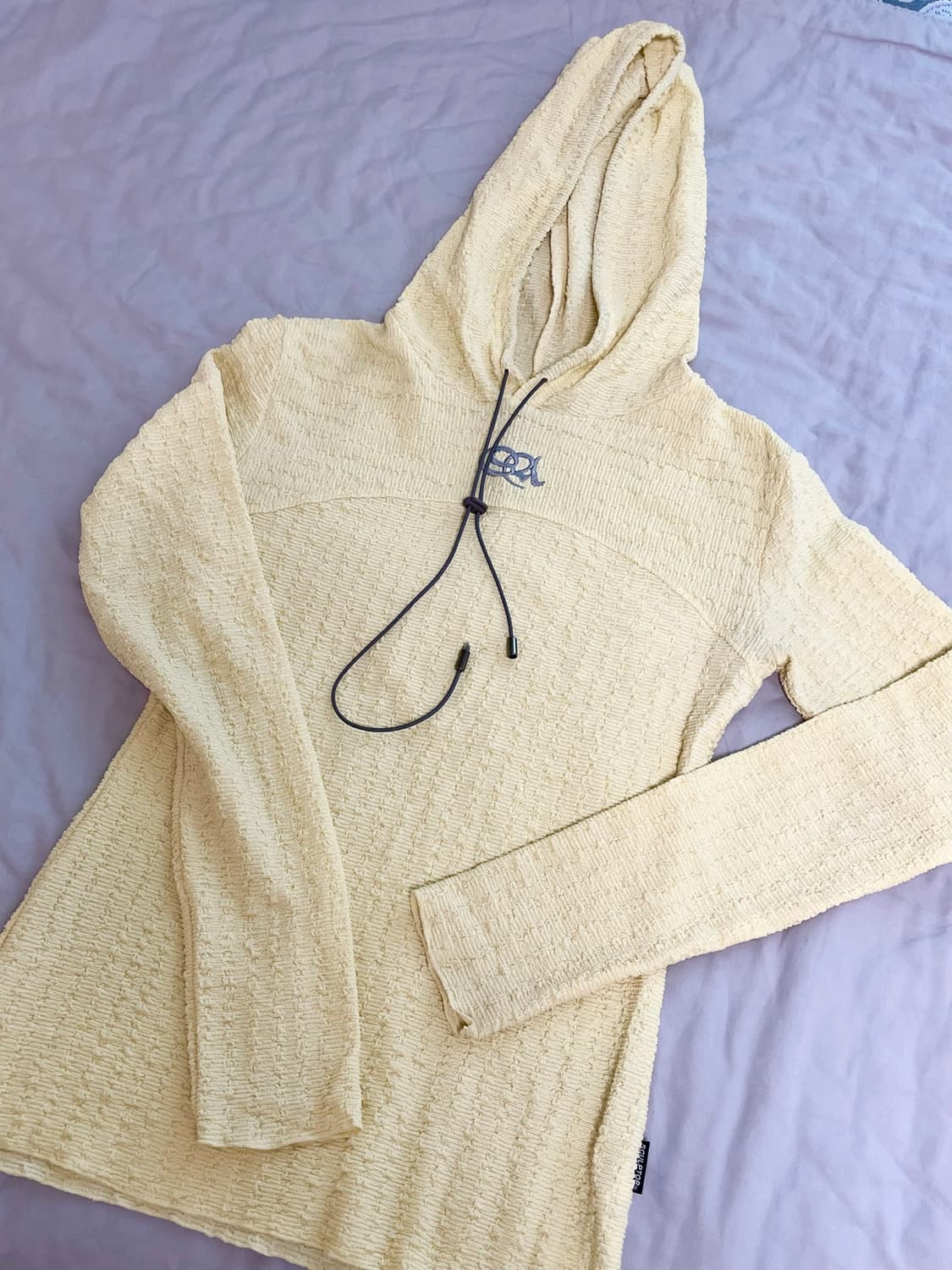 스컬프터 E-string Crinkle Hoodie Lemon 상품이미지1