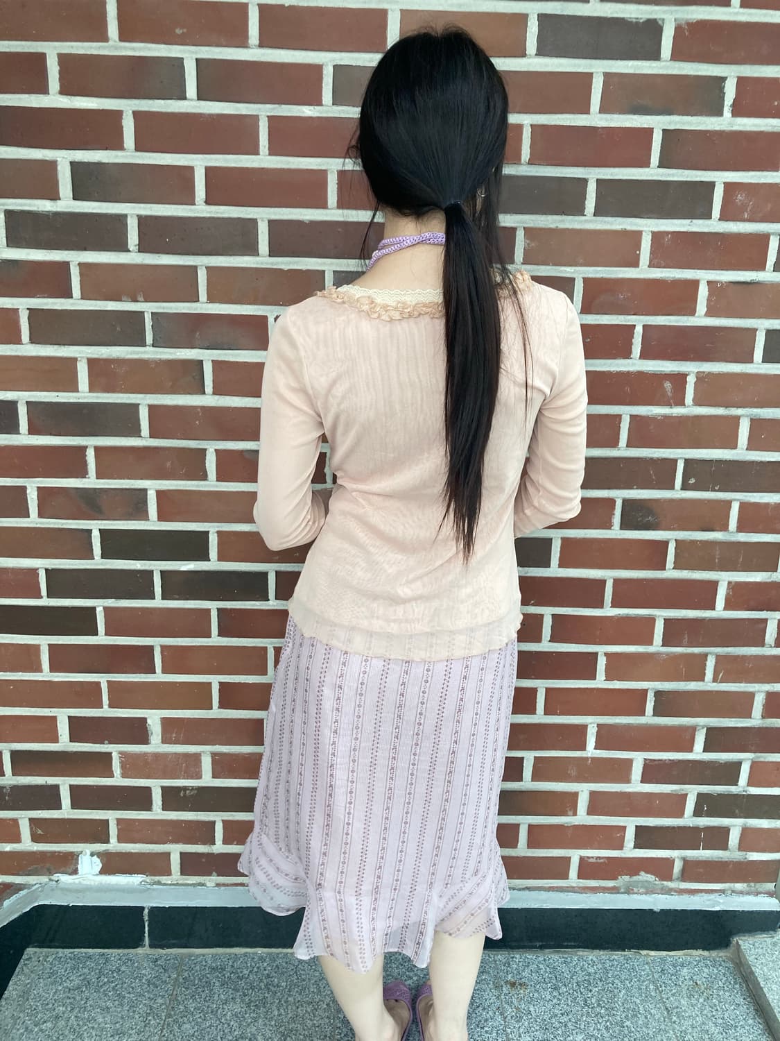 누디살몬 페어리 모리걸 빈티지 코디세트 2pcs 상품이미지9