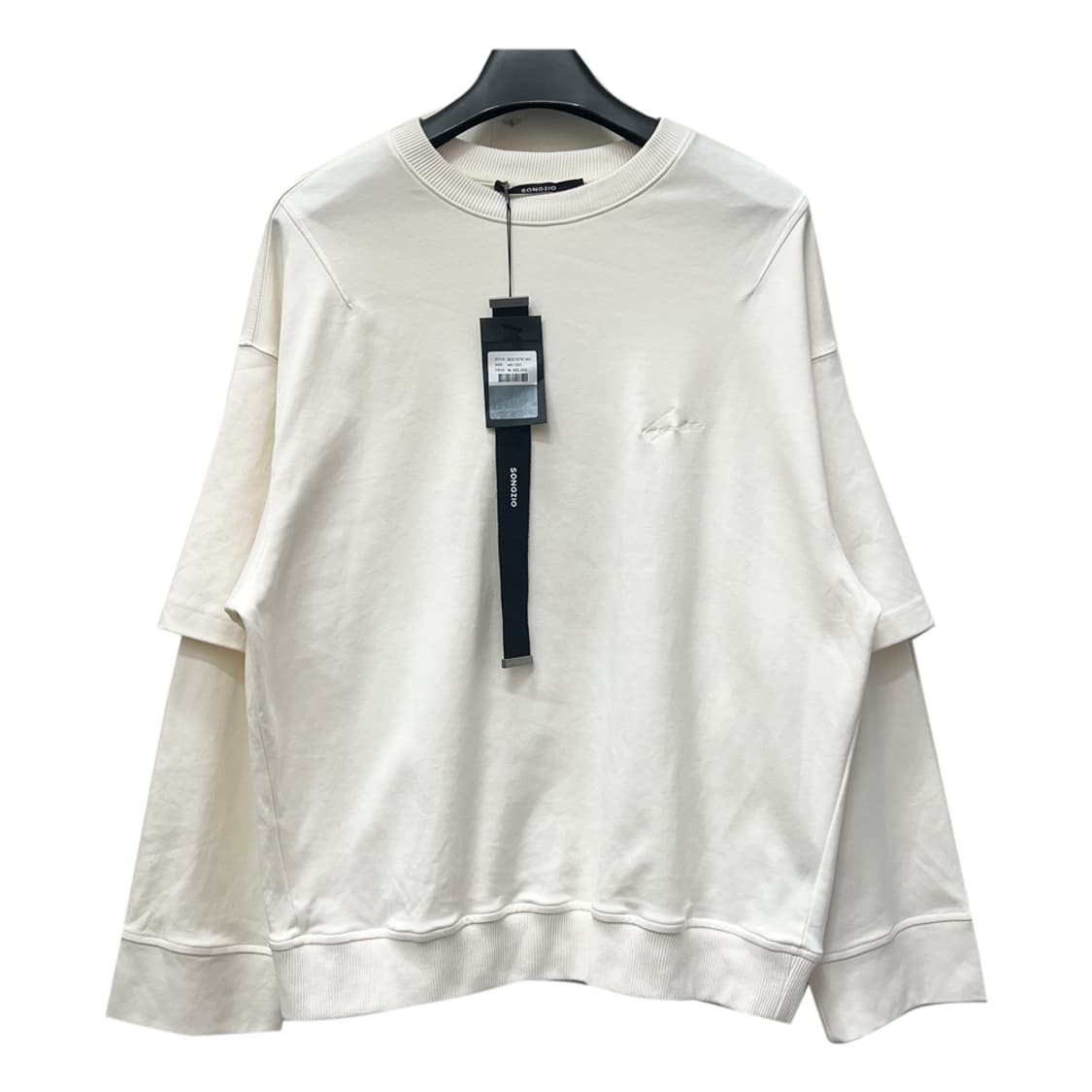 송지오 더블 슬리브 크루넥 긴팔 100 상품이미지1