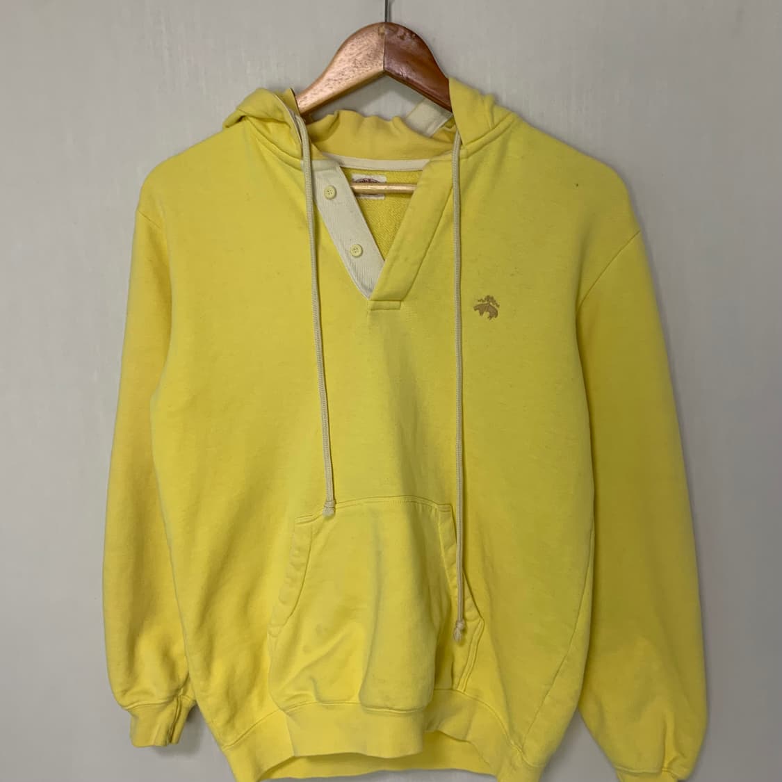 브룩스 브라더스 빈티지 옐로우 후드티 여성 상품이미지2