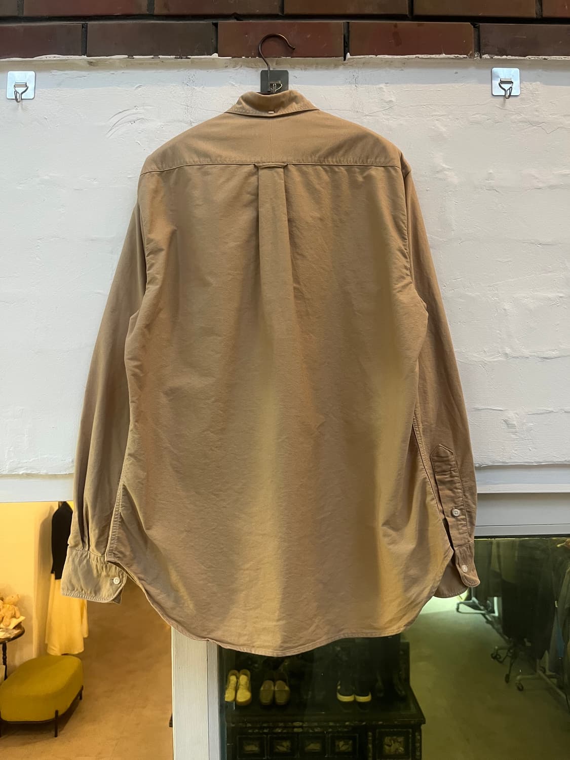 GitmanBros USA 베이지 코튼 셔츠 M 상품이미지8