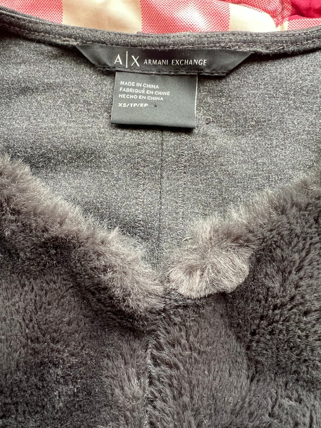 ARMANI EXCHANGE 에코 퍼 노 칼라 재킷  상품이미지3