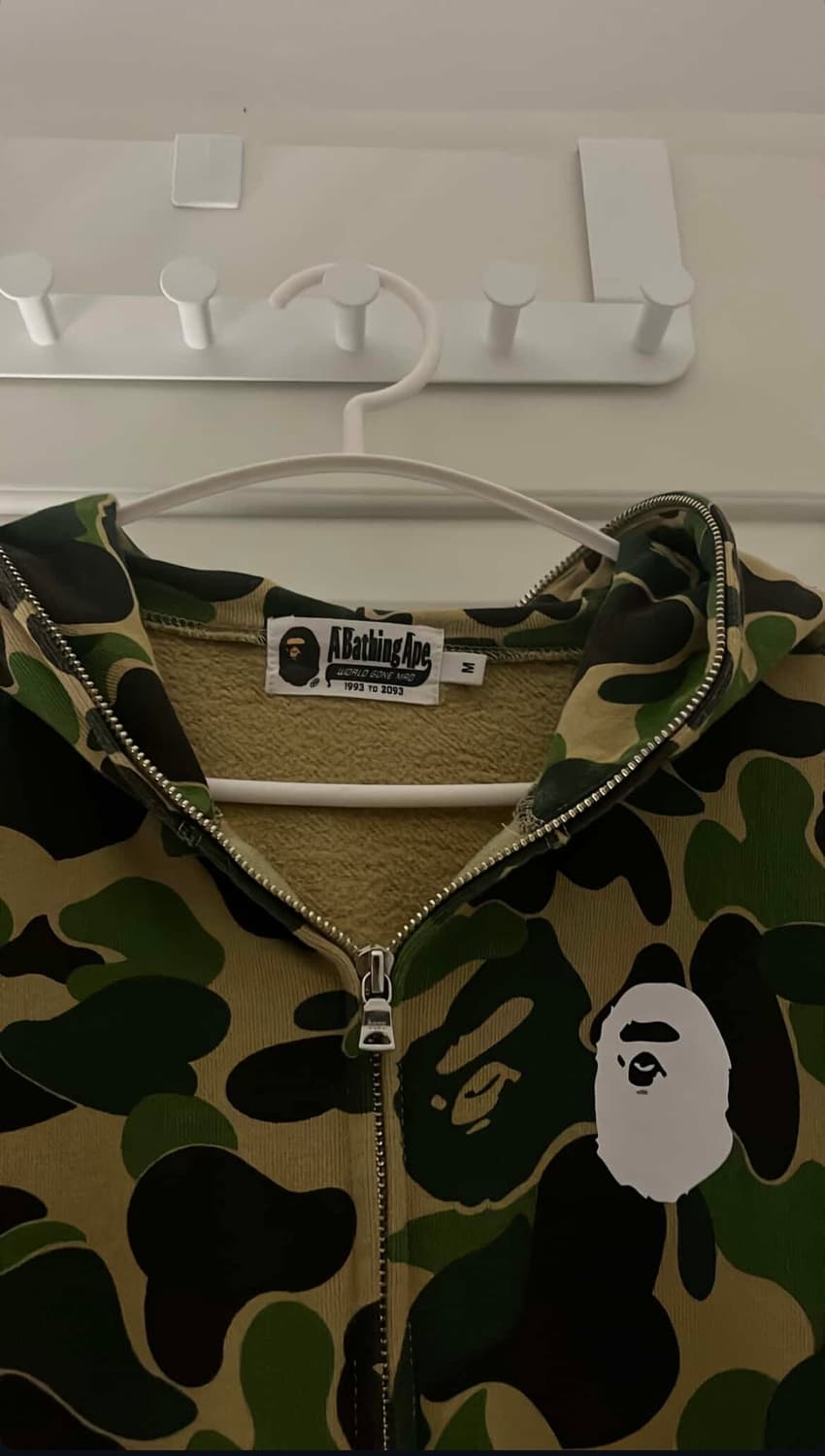 A BATHING APE (BAPE) 베이프 1st 카모 풀 집업 후드티 상품이미지2