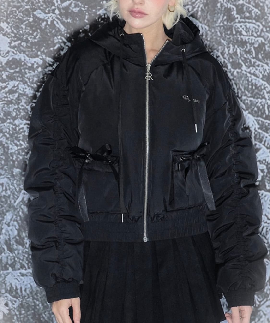 드라이로즈 덕다운패딩 블랙 판매해요 상품이미지1