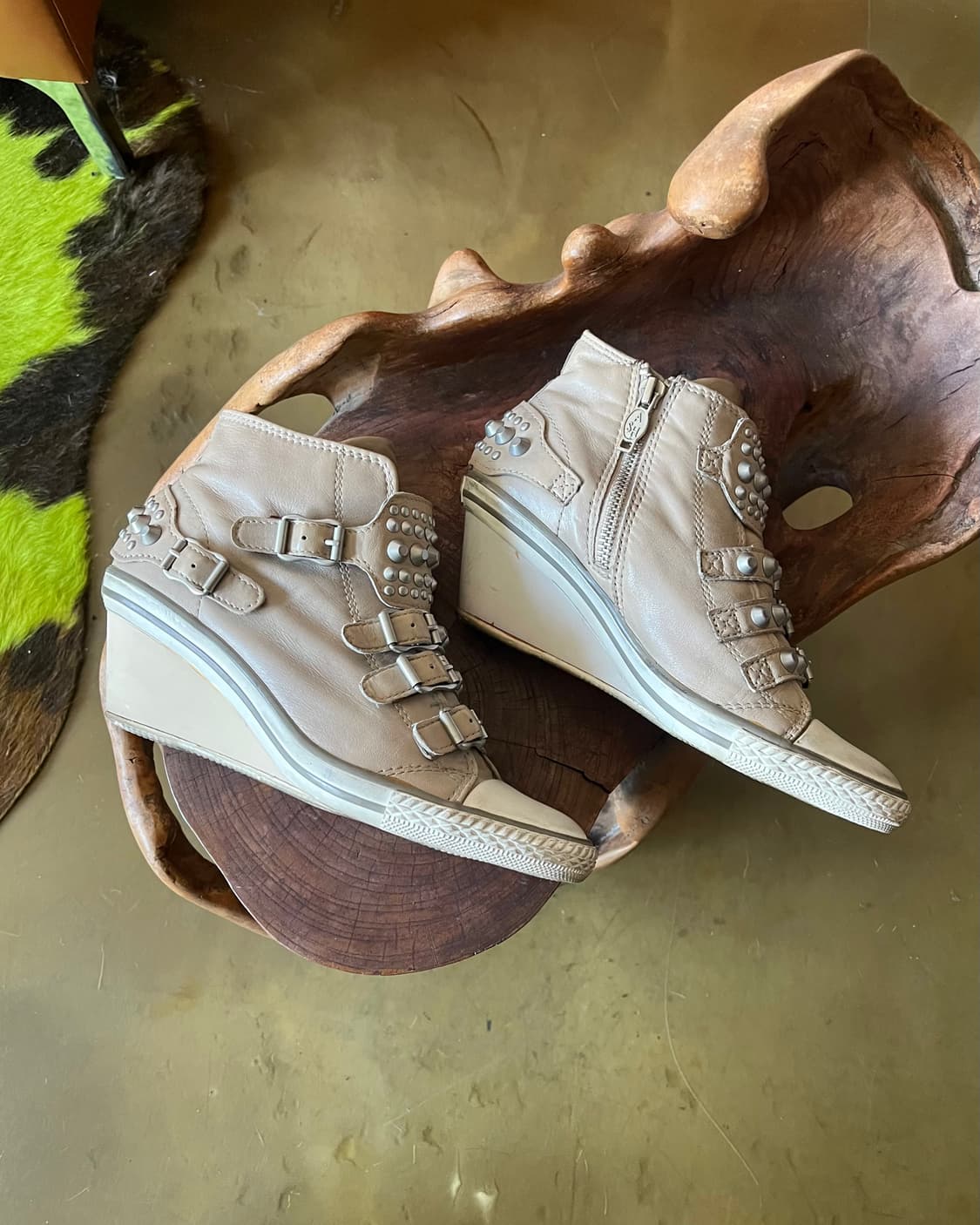 ASH Metallic Studs Leather High-top 상품이미지5