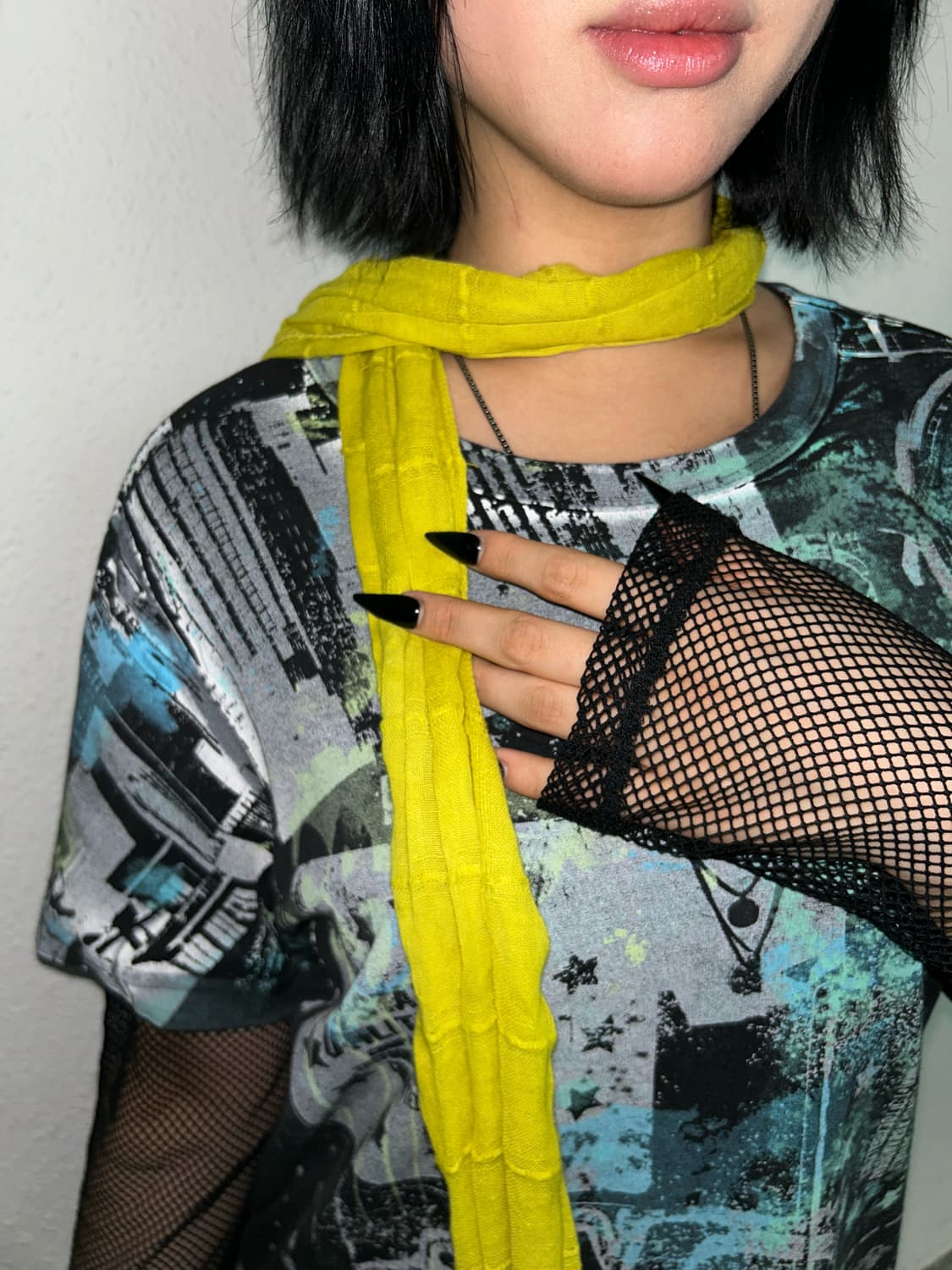 yellow light color scarf 상품이미지1