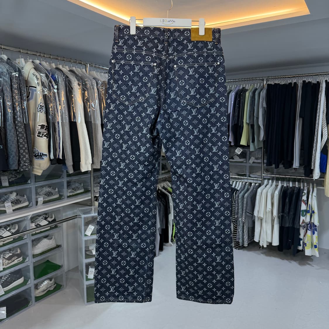 [리오브] 루이비통 모노그램 자카드 스케이트 데님 팬츠 상품이미지2