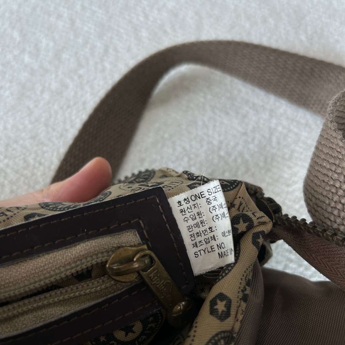 키플링 브라운 크로스백 가방 상품이미지6