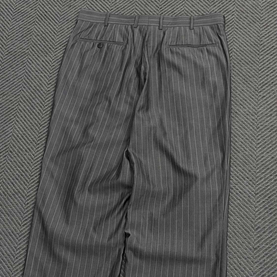 발망 스트라이프 슬랙스 v1716 상품이미지4