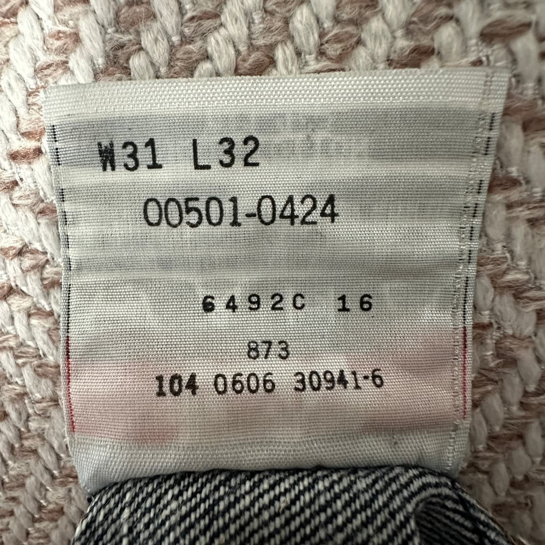 LEVI'S 501 00's mexico made denim jeans 상품이미지5