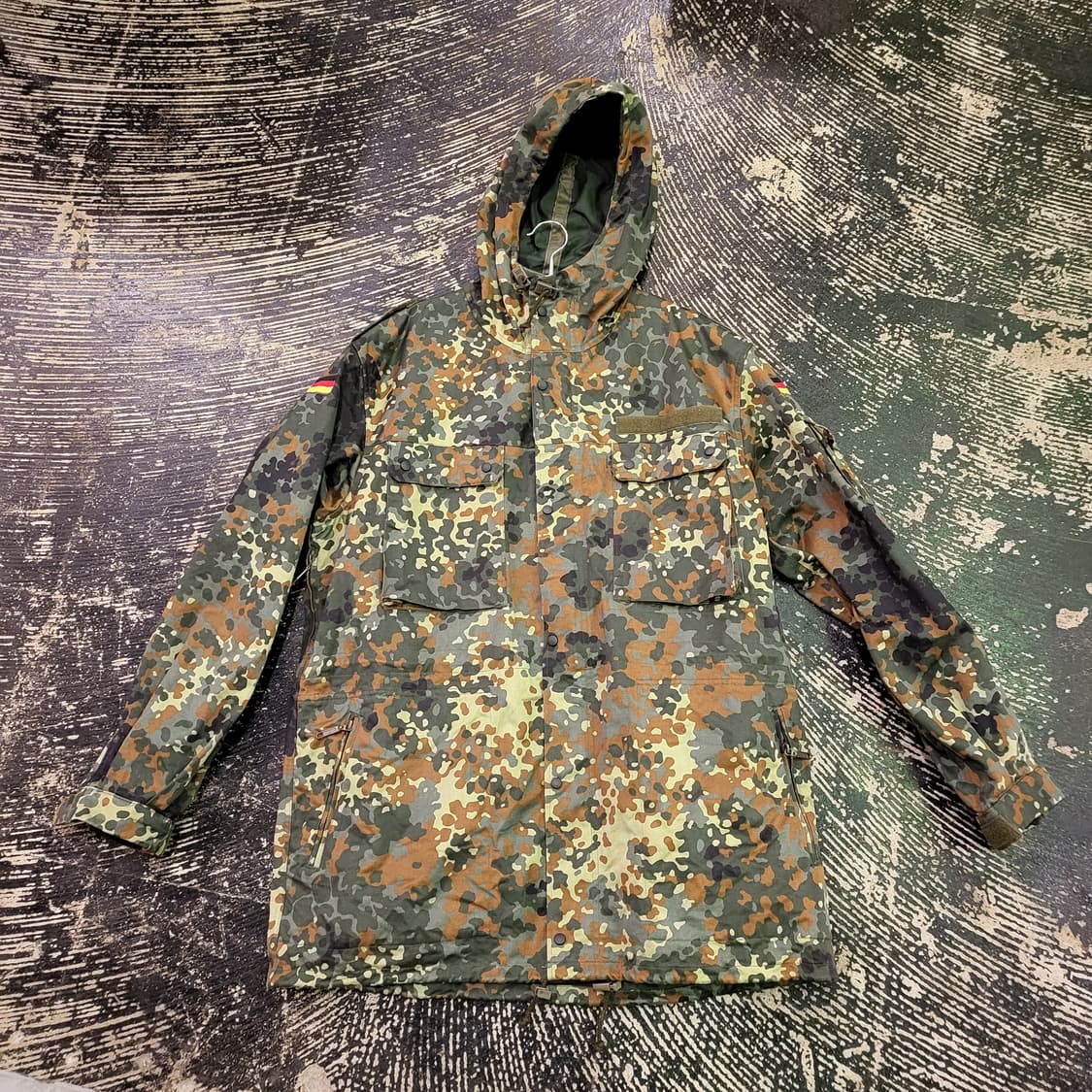 90s 독일군 빈티지 플랙탄 야상 파카 자켓 상품이미지7