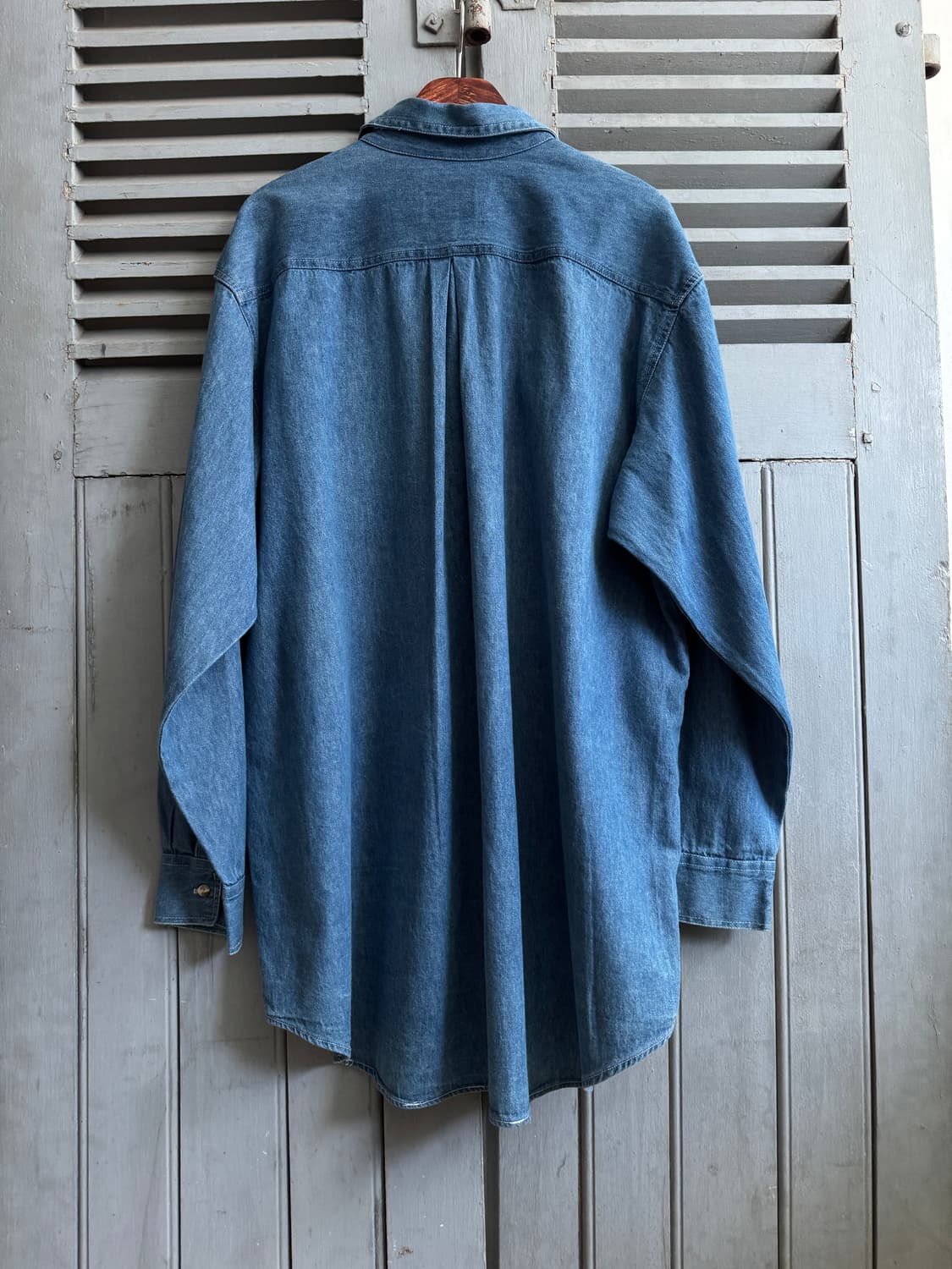 [XL]90's 말보로 USA 웨스턴 데님 셔츠 상품이미지8