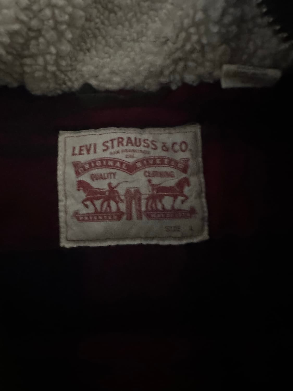 리바이스 올리브 쉐르파 파카 자켓 L~XL 상품이미지4