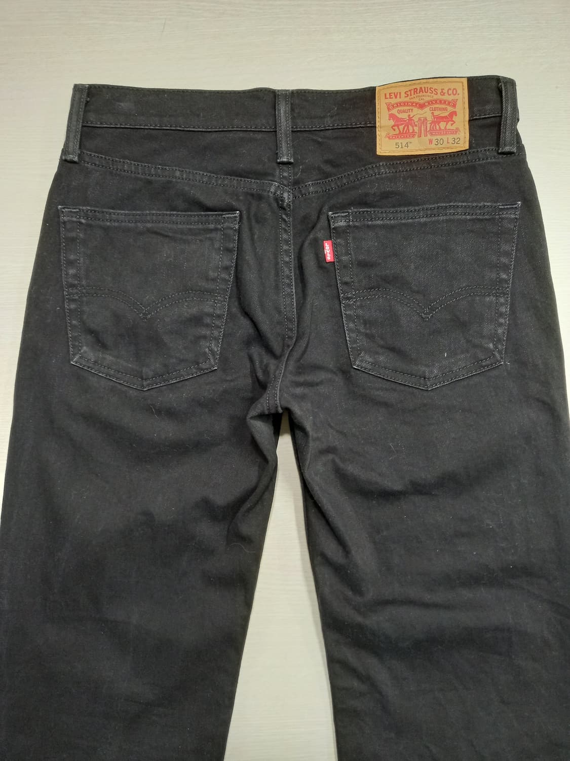 30 리바이스514 콜롬비아 스판 일자진 블랙 크롭진 30-206 상품이미지4