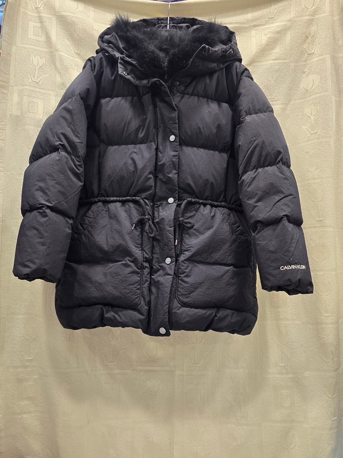 캘빈클라인 블랙 여성 구스다운 패딩 L(77) 상품이미지1
