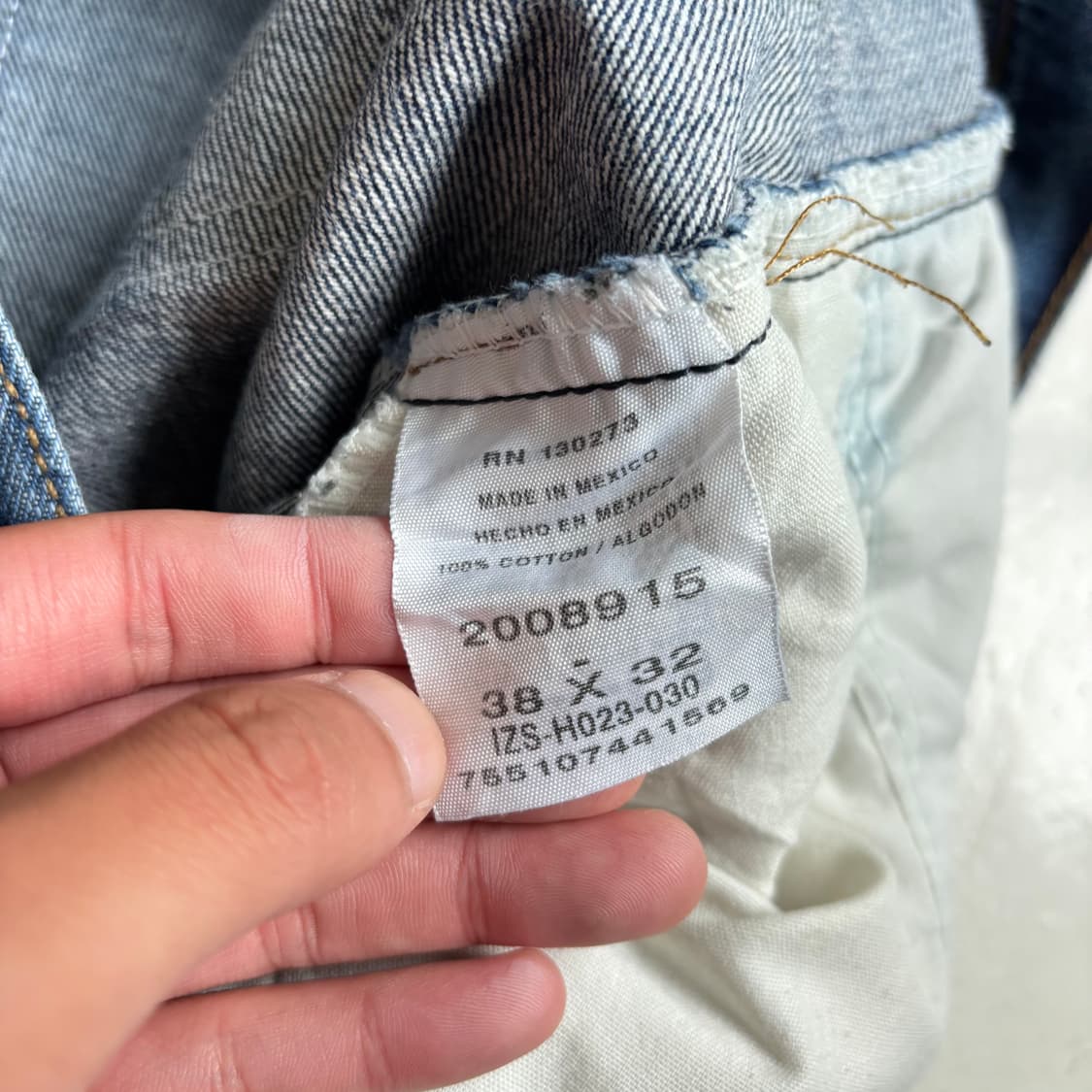 00s LEE 빈티지 데님팬츠 38x32 상품이미지6