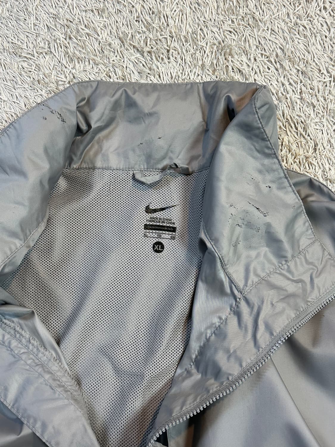 나이키 올드스쿨 나일론 아노락 바람막이 자켓 메탈 그레이 상품이미지6