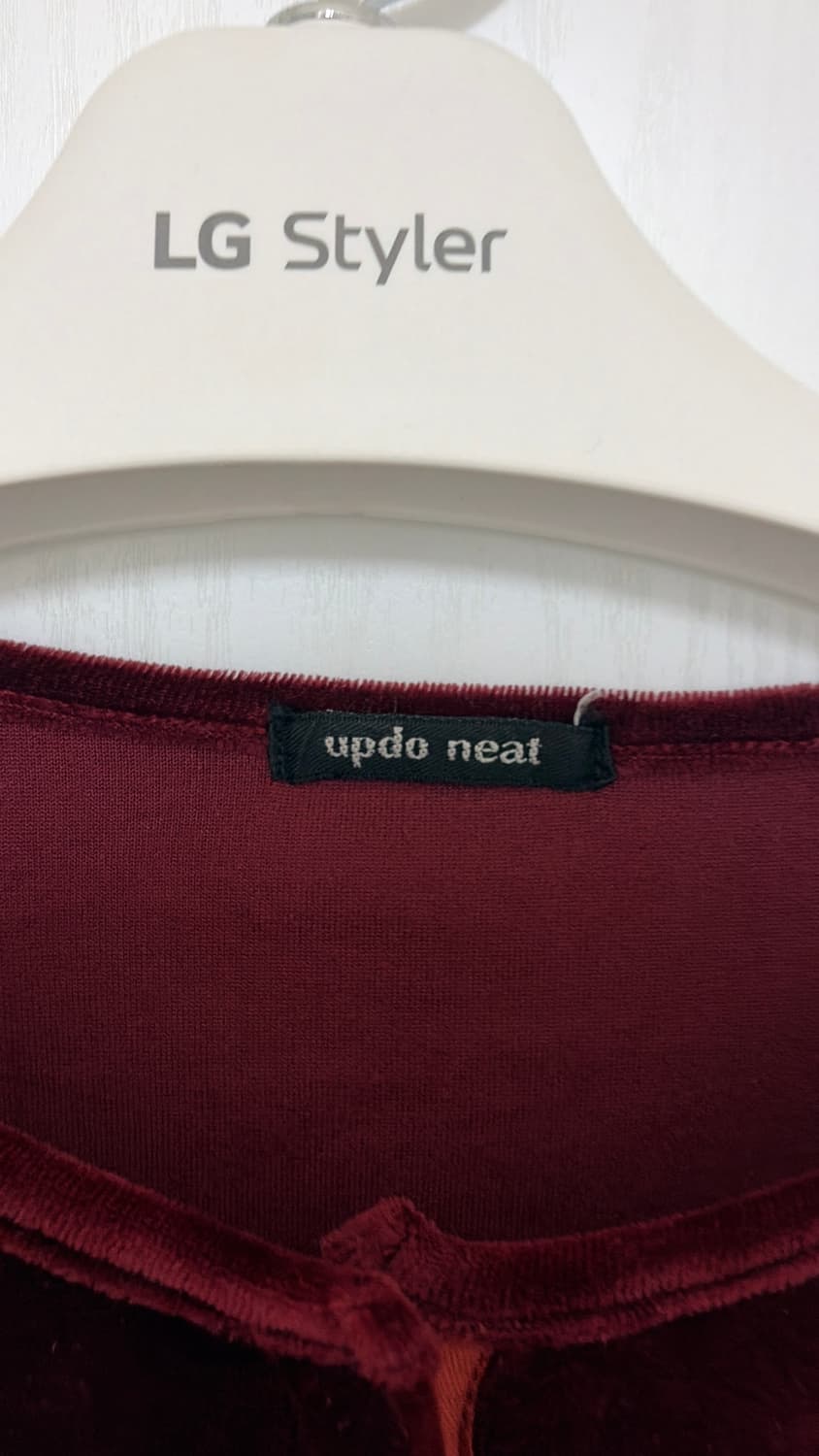 일본브랜드 updo neat 벨벳 가디건 44,55  상품이미지3