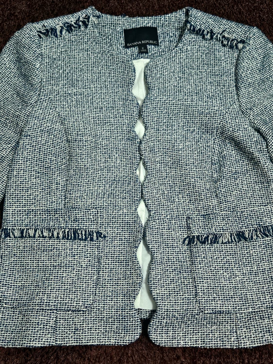 바나나리퍼블릭 크롭 트위드자켓 2 사이즈 상품이미지3