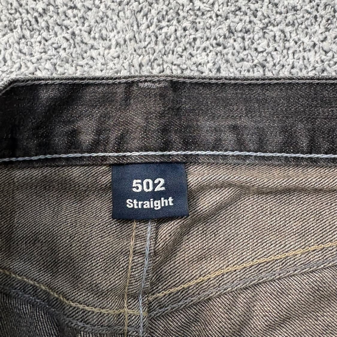 W31 리바이스502 흑청 데님 (수선) 0325J 상품이미지4