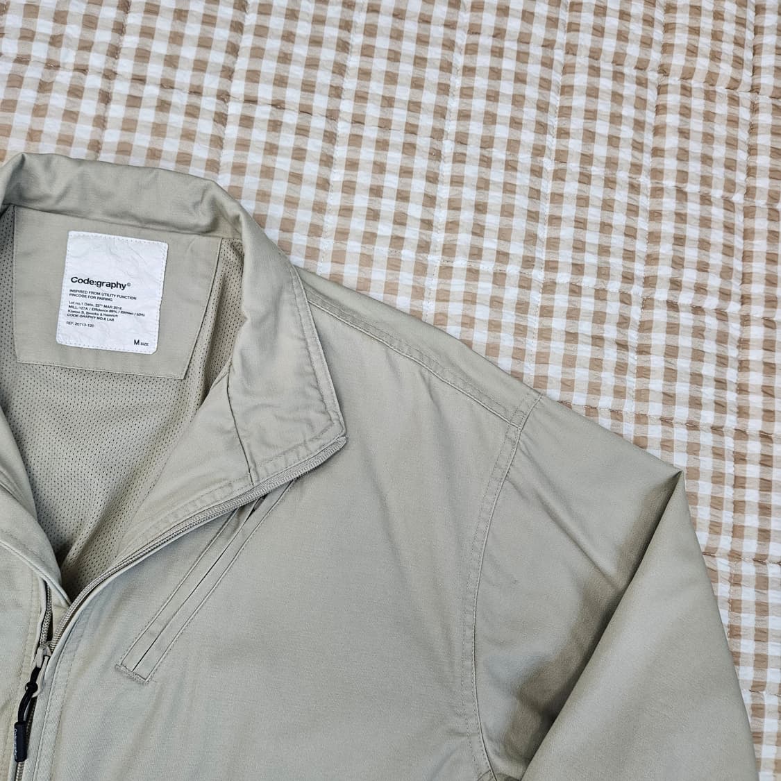 코드그라피 간절기 면자켓 남자100 상품이미지4