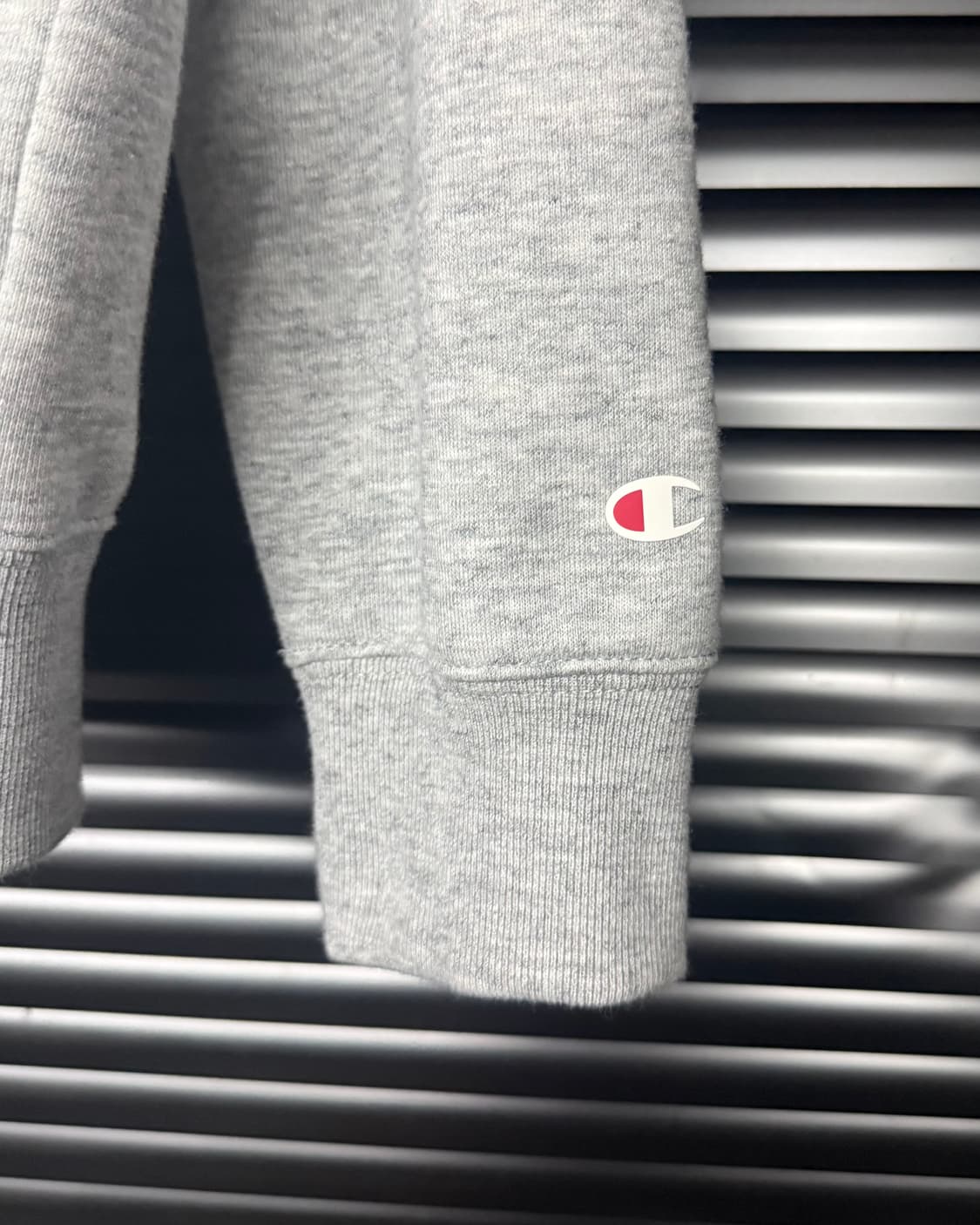 챔피온 그레이 회색 로고 프린팅 오버핏 후드 후디 스웻 티셔츠 L 100 상품이미지4