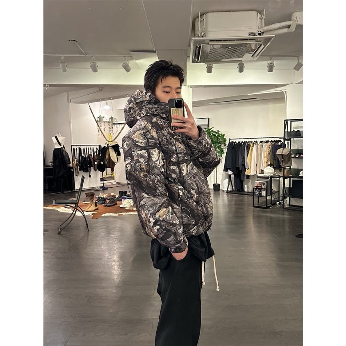 베이프 트리 카모 후드 스노우보드 패딩 자켓 상품이미지4